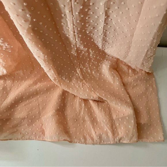 Revolve Privacy Please Peach One Shoulder Flutter Sleeve Trumpet Maxi Dress - Picture 6 of 12